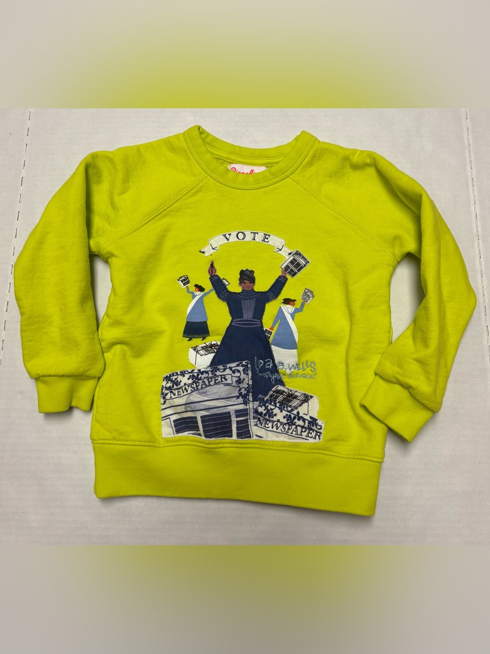 Piccolina Ida B. Wells vote sweatshirt, size 4T